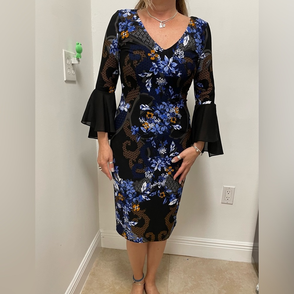INC International Concepts Dress with Sleeves Size S